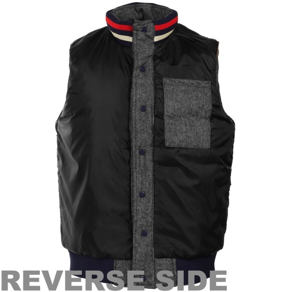 New England Patriots Legacy Button-Up Reversible Vest - Gray - Picture 4 of 9